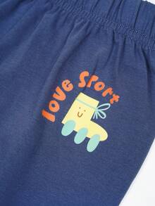 小男童卡通圖案長褲