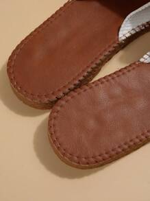 女士蝴蝶結裝飾時尚夏天平底涼鞋 - 白色 - 查看 7