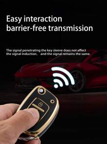 1pc Car Key Case Compatible With Hyundai, Key Fob Cover - Multicolor - View 9