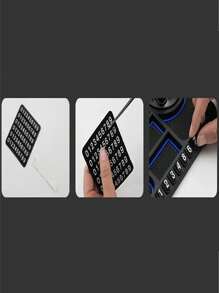 4 In 1 Rubber Car Anti-slip Mat - Black - View 4