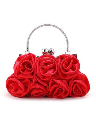 Lightweight, Business Casual Rhinestone Decor Bucket Bag Mini Drawstring Design, Clear Bag Pearl Bag Evening Bag, Dinner Bag Glamorous, Elegant, Exquisite, Quiet Luxury Rhinestone For Party Girl, Woman, Bride Perfect For Party, Dinner/Banquet Christmas Party Dress Valentines