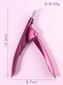 1 st nagelklippare, nageltillbehör, nagelverktyg, nagelkonstverktyg, skolstart, naglar, nagelverktyg för press-on-naglar, manikyr och pedikyrverktyg - Skrikrosa - Visa 5