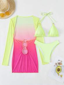 Bộ Bikini Nữ Nhẫn Ombre - Nhiều màu - Xem 3