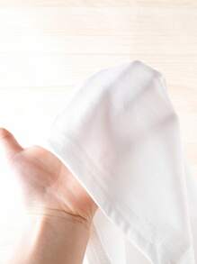 Baby Boy Letter Patched Tee & Shorts Set - Blue and White - View 8