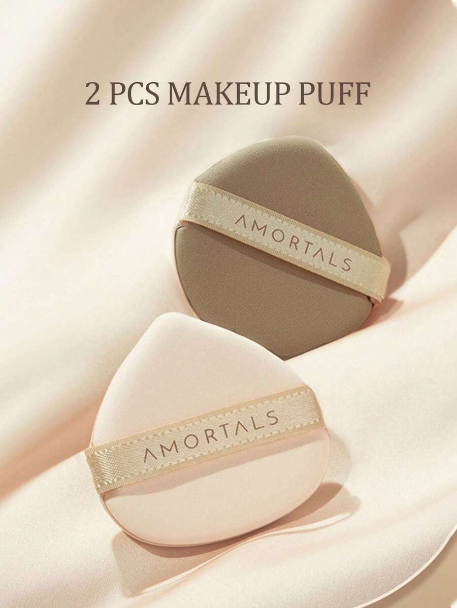 Amortals Makeup Puff,2pcs Powder Puff Makeup Remover Pad Loose Powder Makeup Applicator - Multicolor - View 1