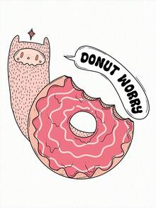 Nymthsdraws 卡通圖案背心上衣 - 白色 - 查看 2