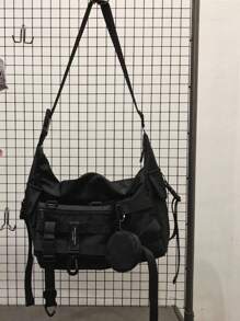 Túi đeo chéo vai phong cách Nhật Bản dành cho nam, thời trang, đa năng và tiện dụng, hoàn hảo cho học sinh, túi công sở phong cách tối màu túi đeo hông túi đeo vai túi đeo hông túi vuông túi màu đen đồ dùng du lịch thiết yếu cho kỳ nghỉ mùa hè thể thao túi đi học đại học bố sinh viên năm nhất đựng sách túi đeo chéo đa chức năng cho ký túc xá đại học để đựng túi túi đeo chéo túi đeo hông túi đeo chéo mùa thu cho nam túi hình trụ tiền cũ quà tặng giáng sinh lễ tạ ơn túi đeo hông túi tote quà tặng đồ dùng thiết yếu cho kỳ nghỉ túi đeo chéo cắm trại túi trở lại trường đồ dùng học tập - màu đen - Xem 2