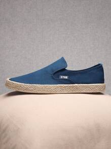 工作樂福鞋適用於男士極簡一腳蹬樂福鞋 - 藍色 - 查看 3