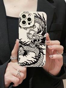 Chinese Dragon Print Phone Case Compatible With IPhone15/15Plus/15Pro/15Promax,International Version, Not The Domestic Version - Multicolor - View 2
