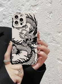 Chinese Dragon Print Phone Case Compatible With IPhone15/15Plus/15Pro/15Promax,International Version, Not The Domestic Version - Multicolor - View 3