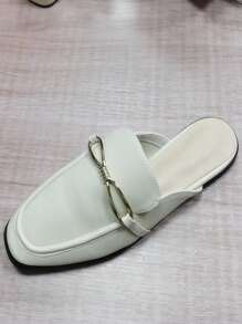 Giày bệt Nữ màu trơn Đúng mốt - Màu be - Xem 1