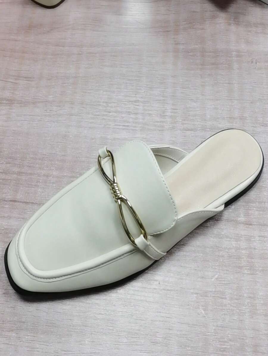 Giày bệt Nữ màu trơn Đúng mốt - Màu be - Xem 1