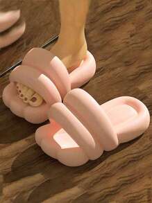 女士單帶學院拖鞋 - 粉色 - 查看 1