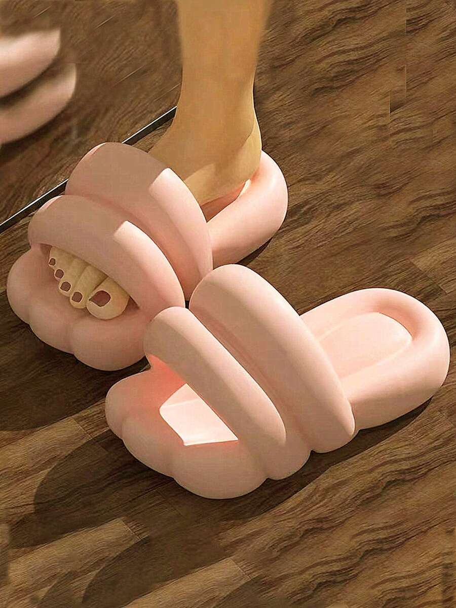 女士單帶學院拖鞋 - 粉色 - 查看 1