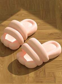 女士單帶學院拖鞋 - 粉色 - 查看 3