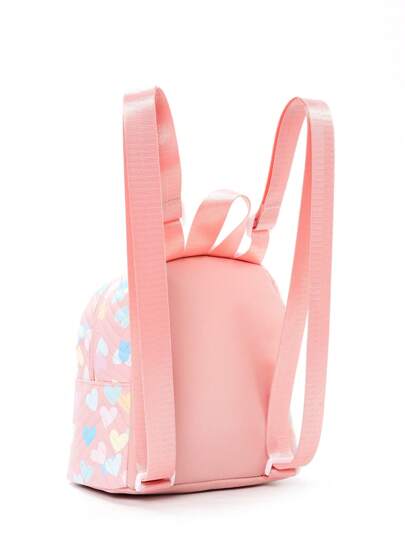1pc Mini Cute Candy Color Kids Backpack, Suitable For Girls, Elementary/Middle School Students, Travel, School, Holiday Gift, Daily Use, Random Print