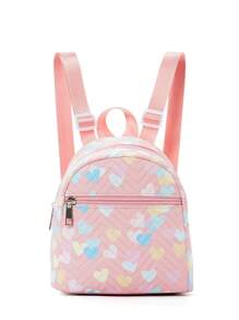 1pc Mini Cute Candy-Colored Children'S Backpack, Suitable For Girls, Primary School Students, Middle School Students, Travel Vacations, Schools, Holiday Gifts, Daily Use Random Printing