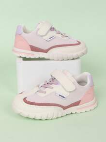1 par de zapatillas de mujer con estilo universitario, versátiles, con , en bloque de color con malla, cómodas y transpirables, zapatillas deportivas para correr, zapatos casuales de estudiante