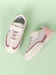 1 par de zapatillas de mujer con estilo universitario, versátiles, con , en bloque de color con malla, cómodas y transpirables, zapatillas deportivas para correr, zapatos casuales de estudiante
