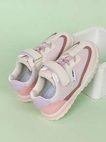 1 par de zapatillas de mujer con estilo universitario, versátiles, con , en bloque de color con malla, cómodas y transpirables, zapatillas deportivas para correr, zapatos casuales de estudiante