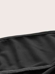 SHEIN ICON Solid Tie Backless Cami Top - Black - View 4