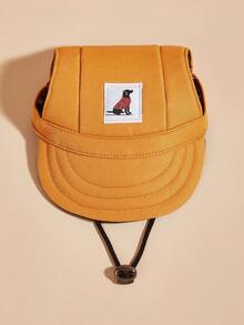 BONAPET 春夏寵物遮陽棒球帽,可調式帽子小型犬/貓 - 橘色 - 查看 4