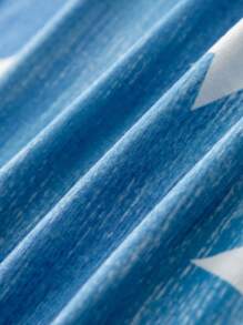 SHEIN LUNE Đầm Plus Size Hình học Tất cả trên in Giải trí - Màu xanh lam - Xem 5