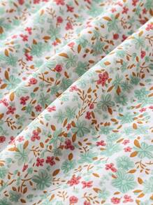 SHEIN LUNE 大碼碎花闊腿褲 - 彩色 - 查看 3