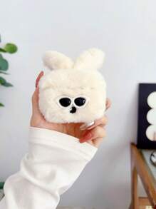 Fluffy Rabbit Design Case Compatible With Airpods For AirPods1/2 AirPods Pro - Multicolor - View 1