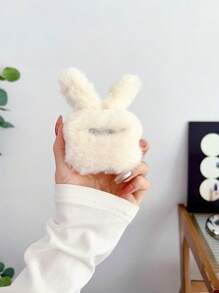 Fluffy Rabbit Design Case Compatible With Airpods For AirPods1/2 AirPods Pro - Multicolor - View 2