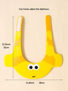 momscare Bebé Gorro de ducha con estampado de figura de dibujos animados para uso diario - Amarillo - Ver 4