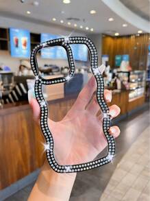 水鑽裝飾手機殼 - 黑色 - 查看 1