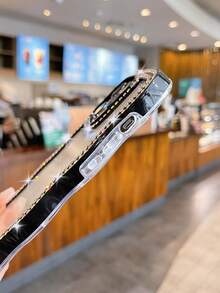 水鑽裝飾手機殼 - 黑色 - 查看 5