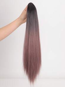 20inch Highlight Straight Ponytail Extension With Small Claw Clip - Multicolor - View 3