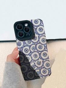 苹果花朵图案手机壳 防水防震防摔防刮 - 彩色 - 查看 3