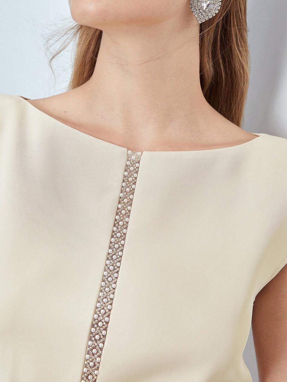 PEARL PANEL MIDI DRESS,SUMMER OUTFITS