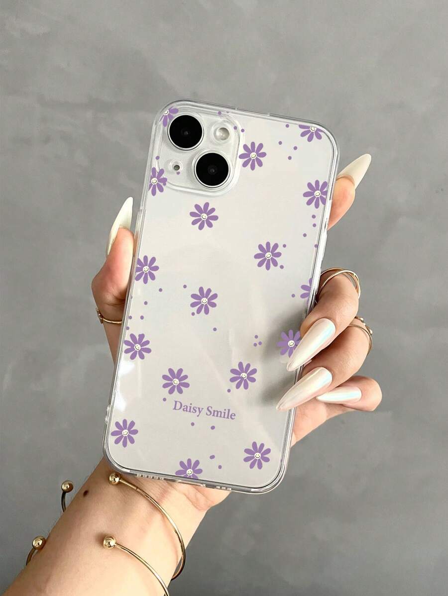 花卉图案手机壳，兼容 15/15Plus/15Pro/15Pro Max国际版，非国内版 - 彩色 - 查看 1