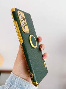 鳄鱼纹磁吸防摔手机壳带指环支架适用于 iPhone15/15Plus/15Pro/15Promax 防水防震防刮