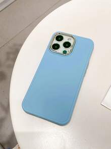 Vỏ điện thoại trơn - Màu xanh nhạt - Xem 8