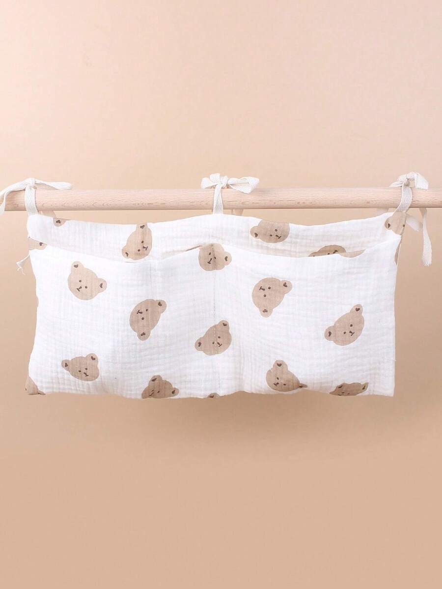 Túi vải in hình chú gấu con để đầu giường cho gia đình tình yêu Valentine - Nhiều màu - Xem 1