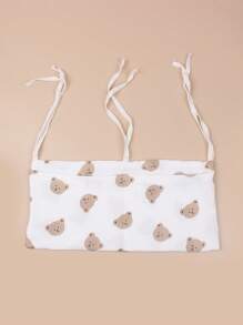 Túi vải in hình chú gấu con để đầu giường cho gia đình tình yêu Valentine - Nhiều màu - Xem 4