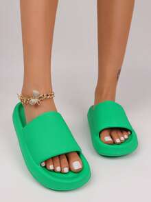 pueenb Trang trình bày một ban nhạc tối giản dành cho nữ, Trang trình bày thời trang EVA - màu xanh lá - Xem 2