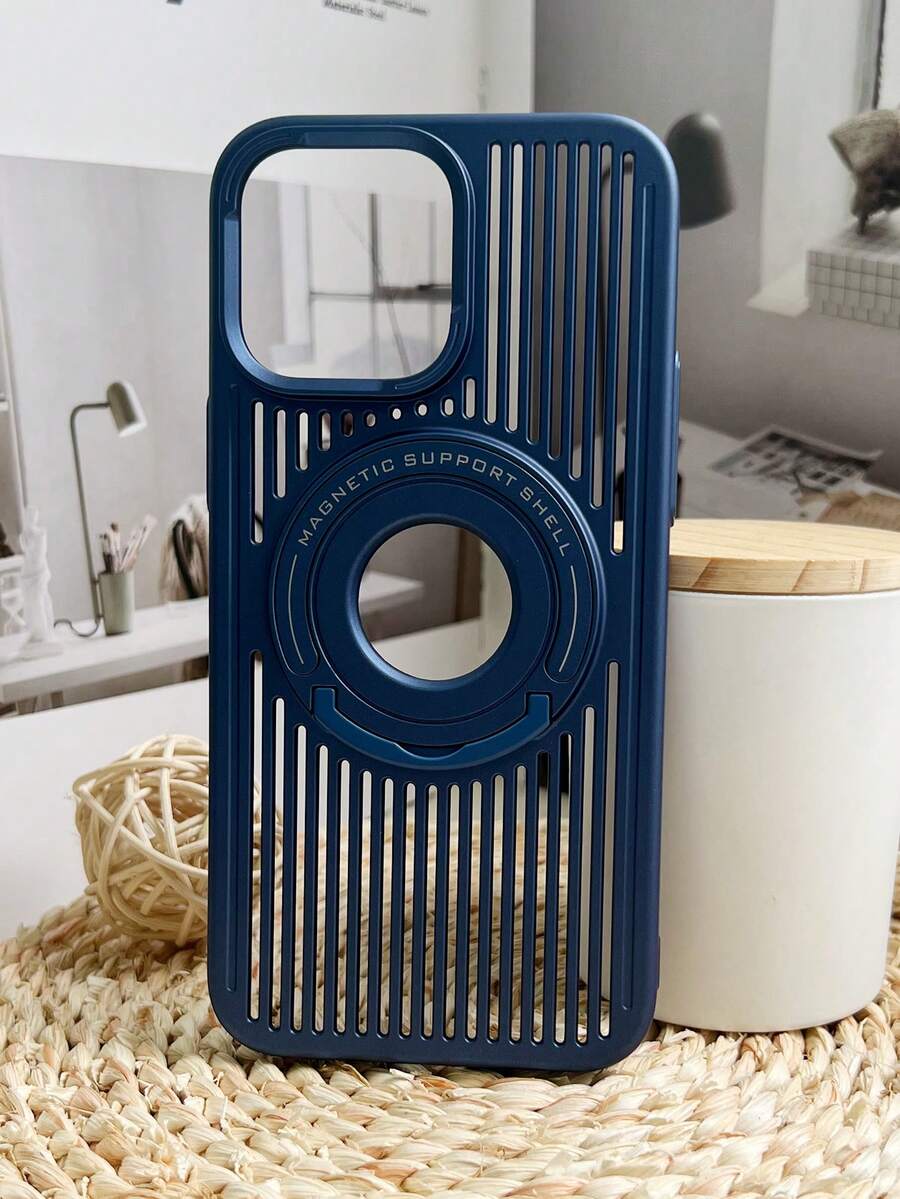 Vỏ điện thoại từ tính có giá đỡ kính thiên văn - Màu xanh lam - Xem 1