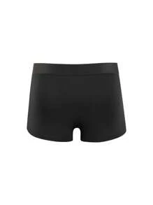 Men 3pcs Letter Tape Waist Boxer Brief - Black - View 2