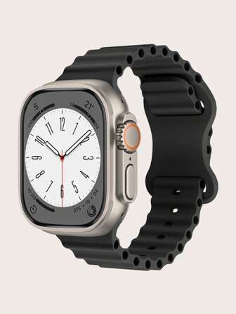 1入組純色矽膠手錶帶，適用於蘋果手錶45/49/38/40/41/42/44毫米，相容於蘋果手錶Ultra/SE/9/8/7/6/5/4/3/2/1，蘋果手錶帶