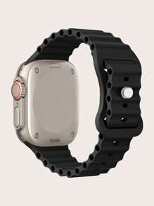 1入組純色矽膠手錶帶，適用於蘋果手錶45/49/38/40/41/42/44毫米，相容於蘋果手錶Ultra/SE/9/8/7/6/5/4/3/2/1，蘋果手錶帶