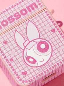 The Powerpuff Girls | ROMWE Cartoon Graphic Case Compatible With AirPods - Pink - View 3