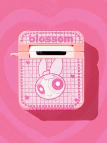 The Powerpuff Girls | ROMWE Cartoon Graphic Case Compatible With AirPods - Pink - View 4