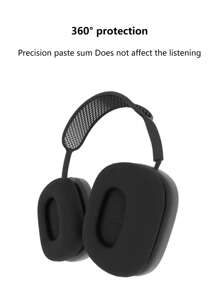 2 chiếc Vỏ tai nghe bằng silicon Tương thích với AirPods Max - màu đen - Xem 4