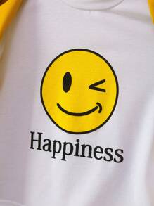 SHEIN 男孩字母圖案背心夾克+短褲+t恤 - 彩色 - 查看 7